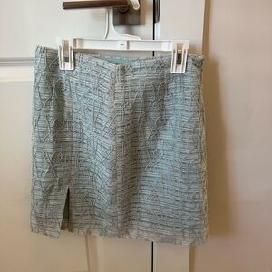 Light blue mini skirt